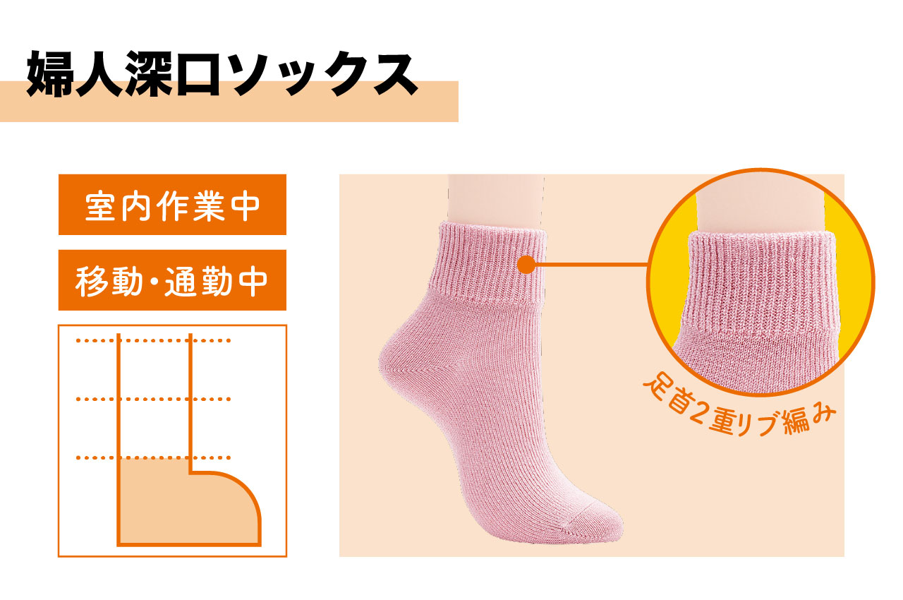 婦人深口ソックス